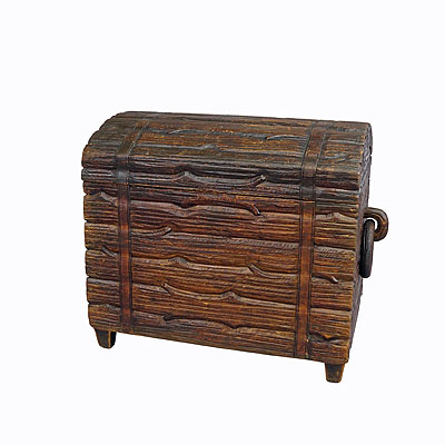 Wooden Carved Black Forest Log Box Modelled as Piled Stack of Logs.