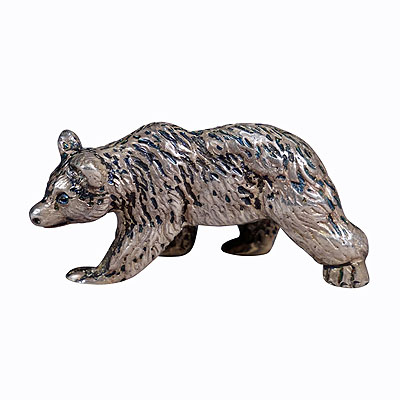Vintage Sterling Sculpture of a Bear.